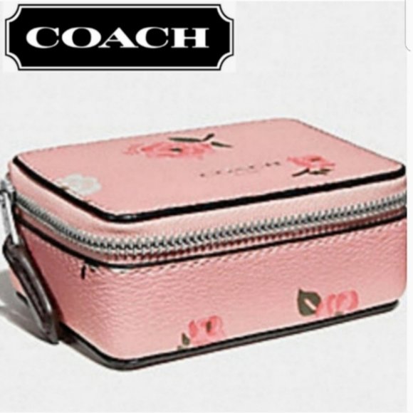 Coach Accessories Coach Triple Pill Box Holder Case With Tossed